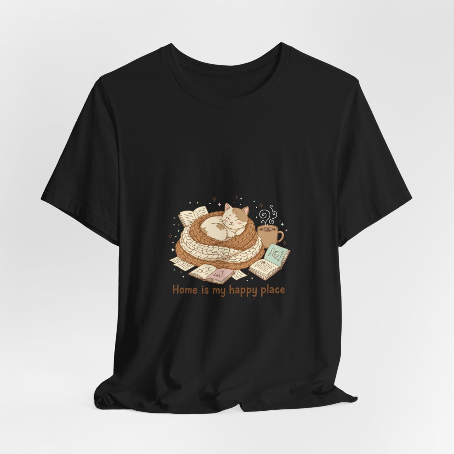 Home Is My Happy Place Tee | Introvert Homebody, Cozy Winter Shirt