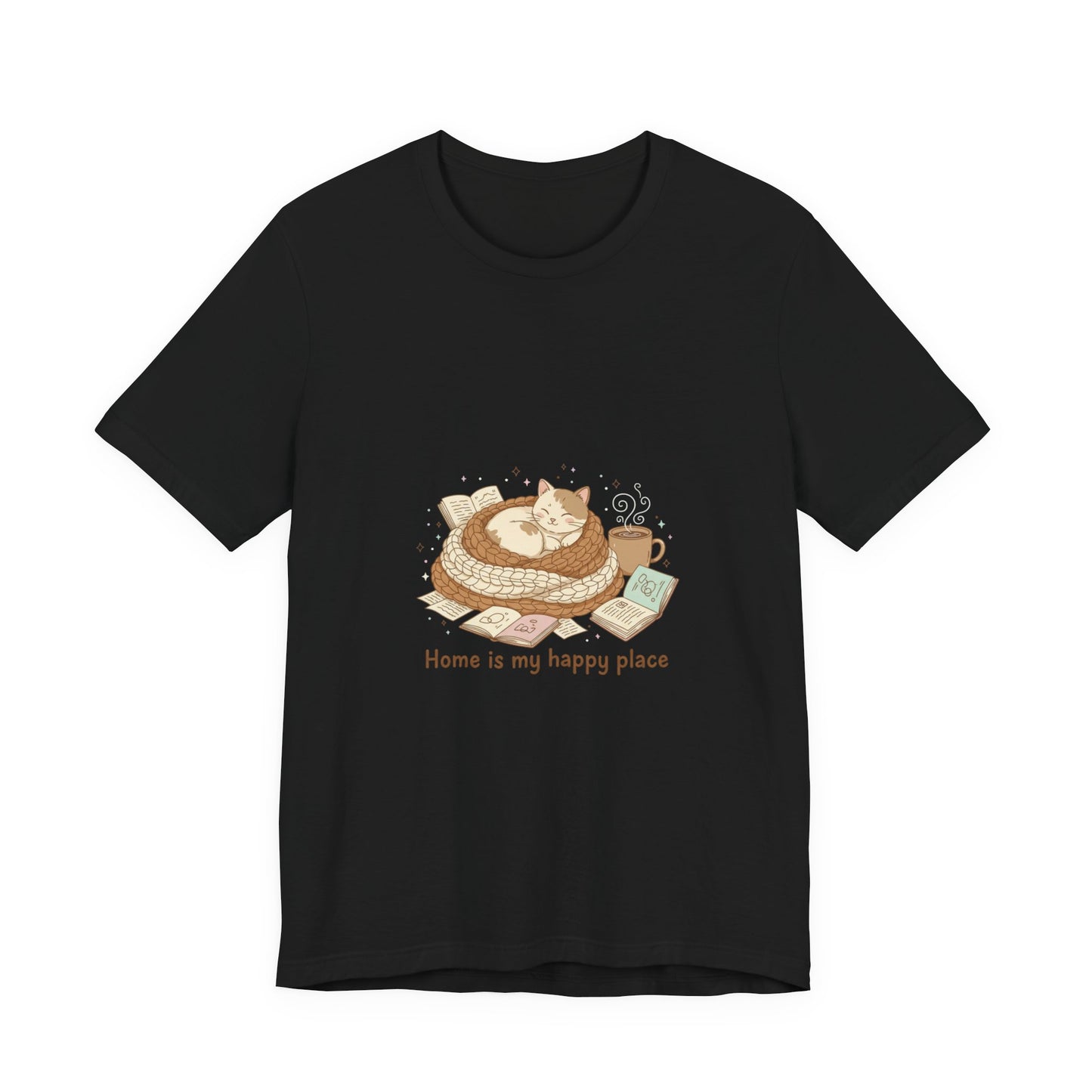 Home Is My Happy Place Tee | Introvert Homebody, Cozy Winter Shirt