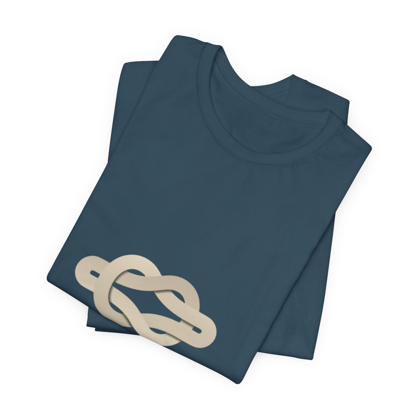 Unity Knot Tee — Minimalist Neutral Graphic T-Shirt