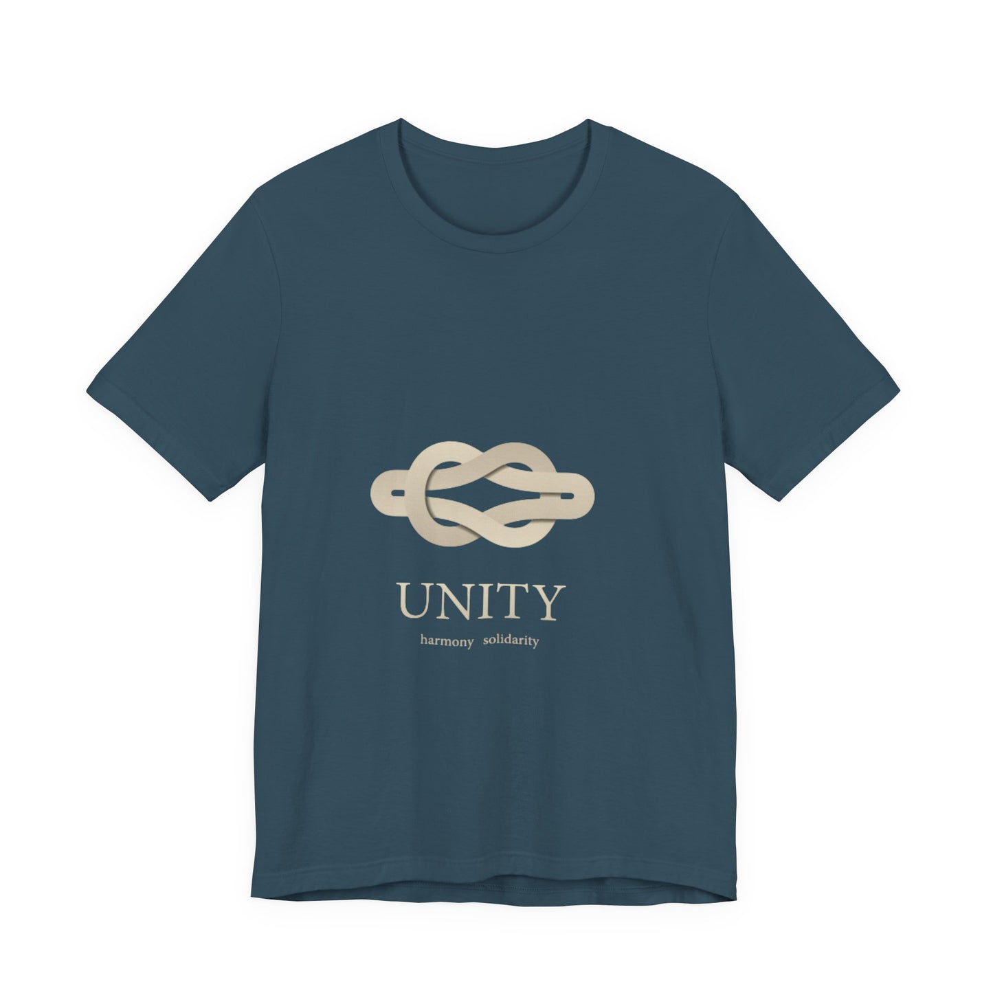 Unity Knot Tee — Minimalist Neutral Graphic T-Shirt