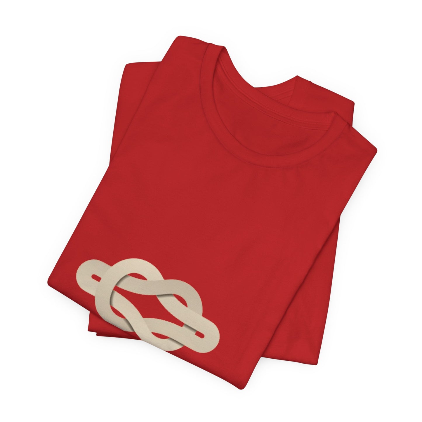 Unity Knot Tee — Minimalist Neutral Graphic T-Shirt