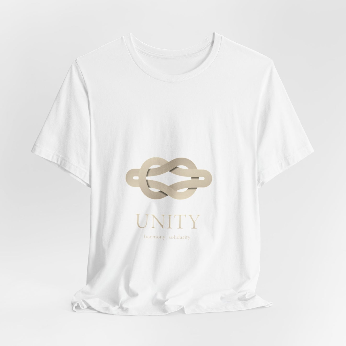 Unity Knot Tee — Minimalist Neutral Graphic T-Shirt