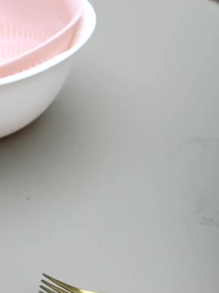 Panier égouttoir amovible à double couche pour fruits et légumes