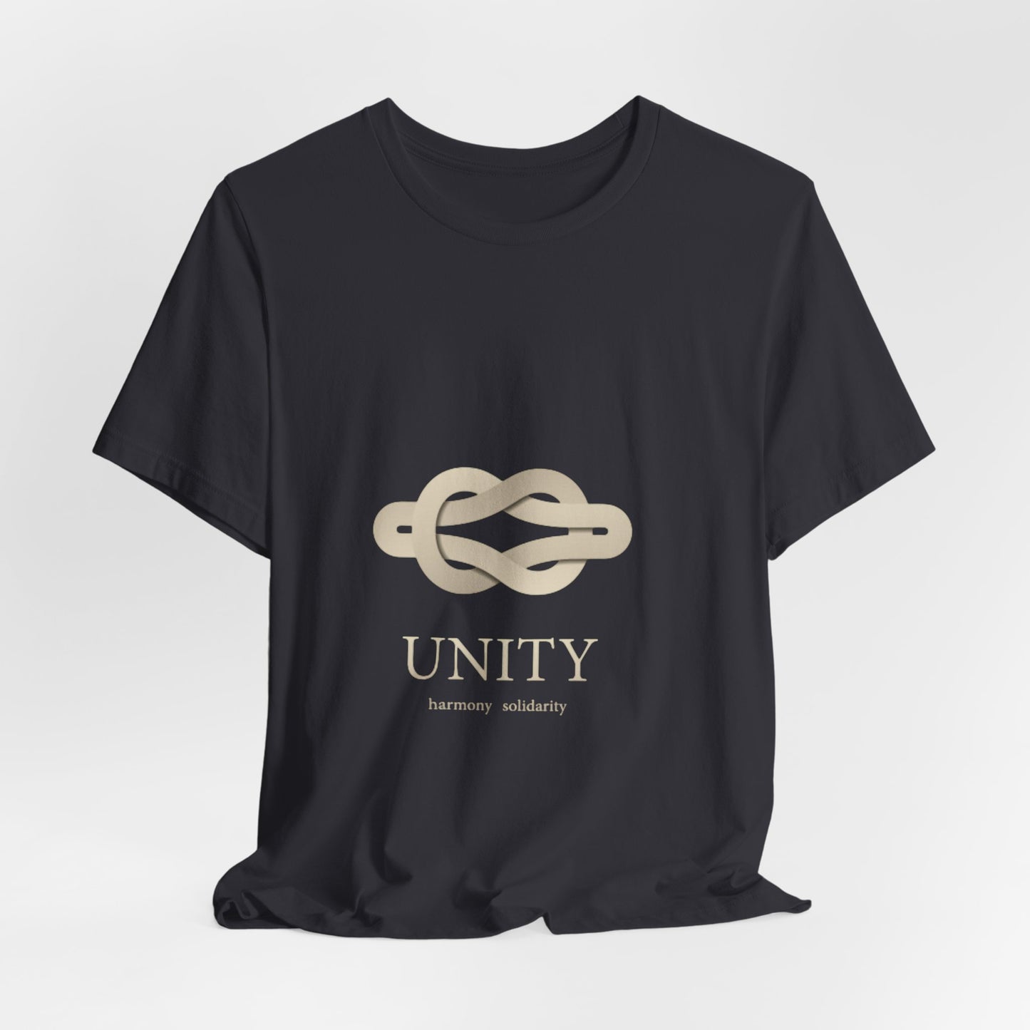 Unity Knot Tee — Minimalist Neutral Graphic T-Shirt