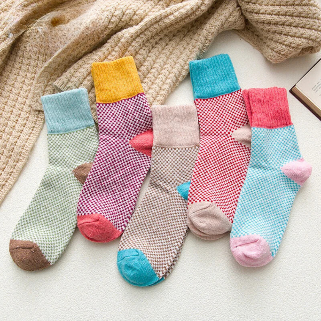 Chaussettes épaisses  pour femmes 5 Paires