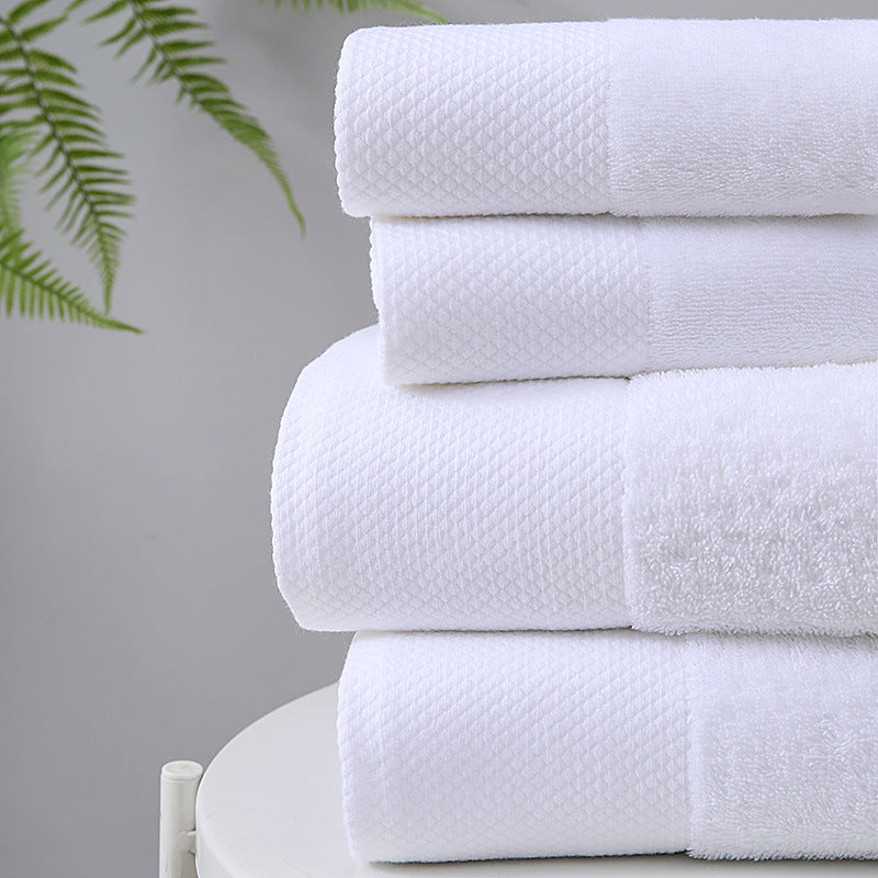 Serviette de bain extra large en pur coton, ultra absorbante, blanche
