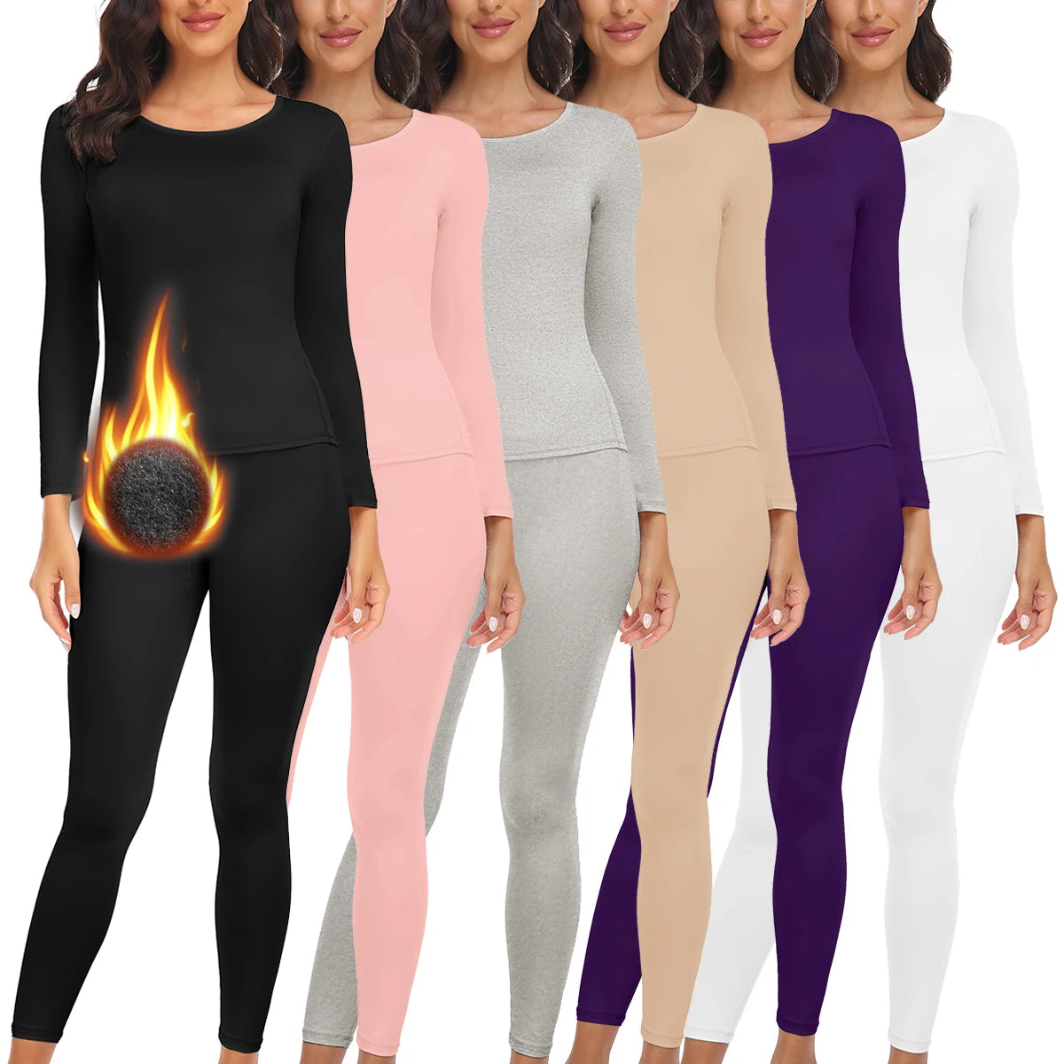 Ensemble de sous-vêtements thermiques femme – Haut et pantalon