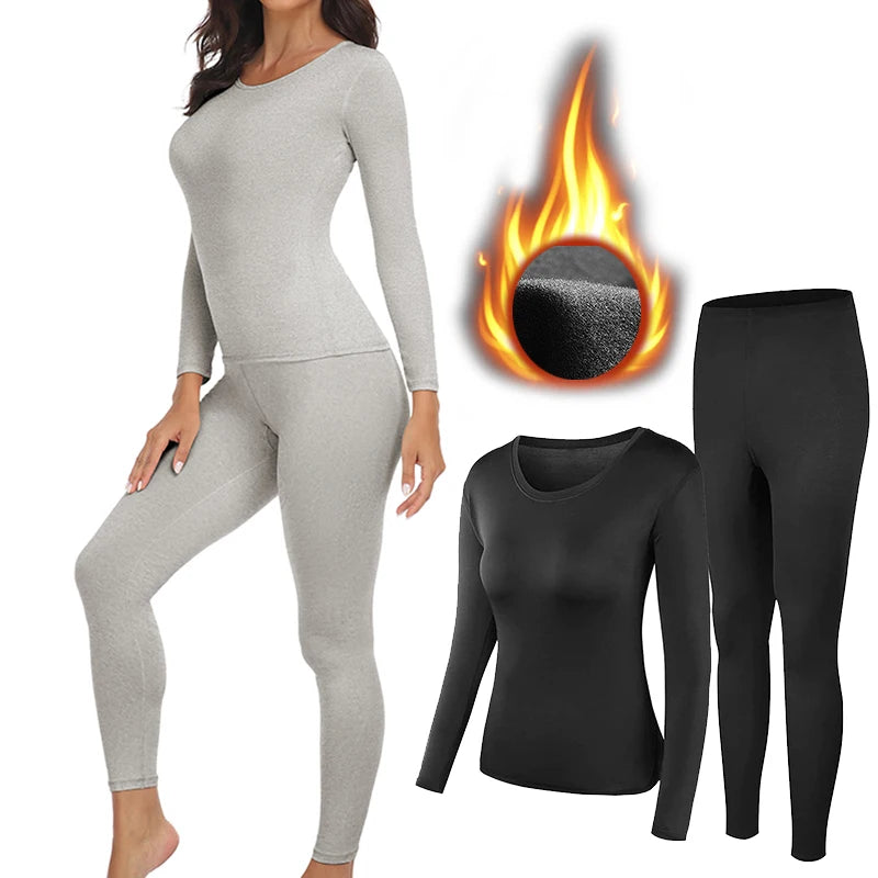 Ensemble de sous-vêtements thermiques femme – Haut et pantalon
