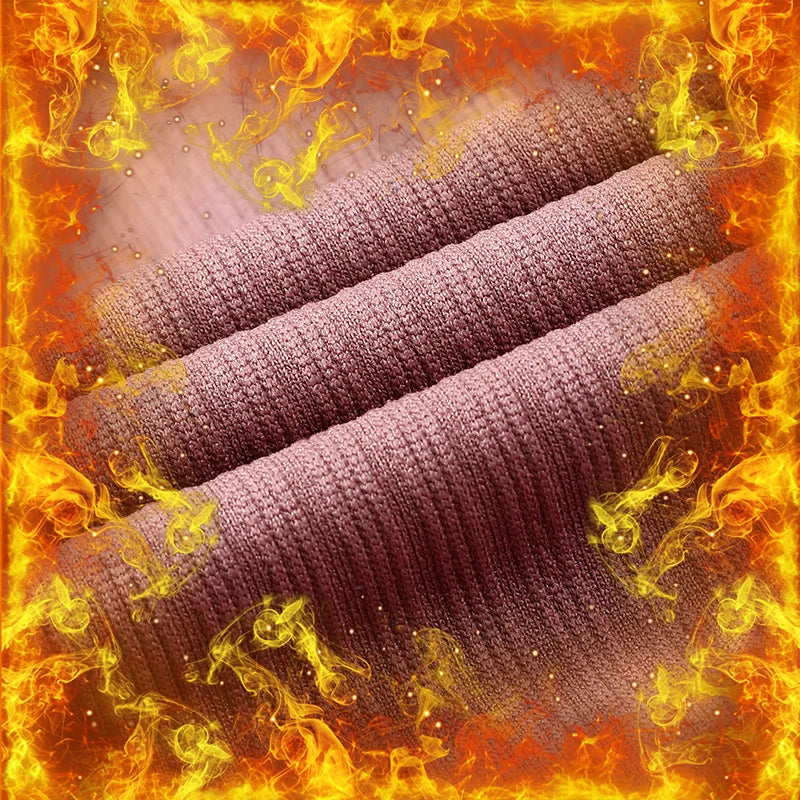 1 ensemble de sous-vêtements thermiques chauds, intimes Sexy pour dames, ensembles longs en forme de femmes, col moyen, vêtements de mise en forme thermique